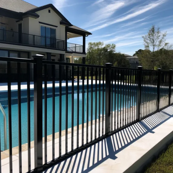A newly installed aluminium pool fence in Wagga Wagga