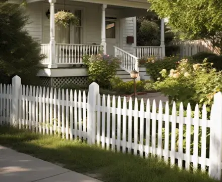 A white picket fence replacement in Wagga Wagga