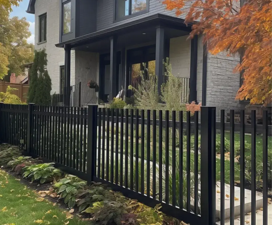 Stunning house protected by an aluminium fence by Lifestyle Fencing Wagga